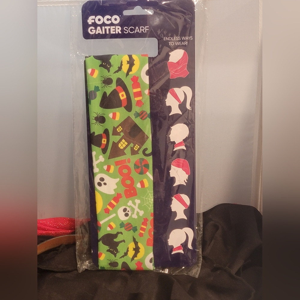 FOCO Halloween Gaiter Scarf / Multi-Use Face Cover / Headband – NWT
